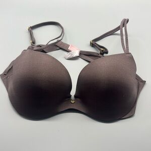 Like New Victorias Secret Very Sexy Padded Demi Plunge Bra
Size 36B